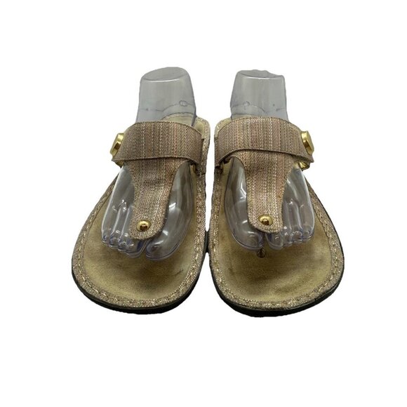 Alegria CAR-817 Carina Naturally Leather Thong Sandals EU 41 US 10.5-11 Platform - Picture 2 of 9